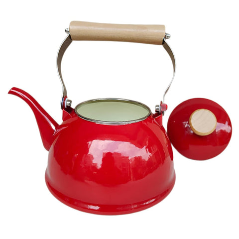 Rustic Enamel Water Pot 1.4L for Stovetop Chinese Teapot Tea Kettle Kettle Fine Spout