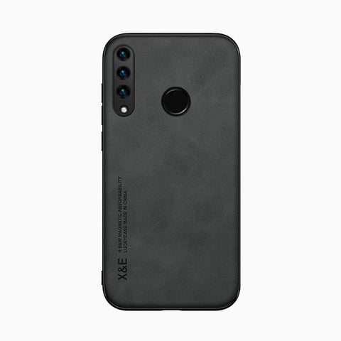 Kepuch Silklike Case for Huawei Nova 4E/P30 Lite - Cover Bumper Built-in Metal Plate for Huawei Nova 4E/P30 Lite - Black