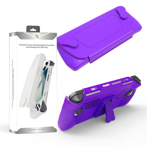Consoles Protective Case Shockproof Protector Cover for ROG Ally with Stand Base, Protective Case Accessories (Purple)