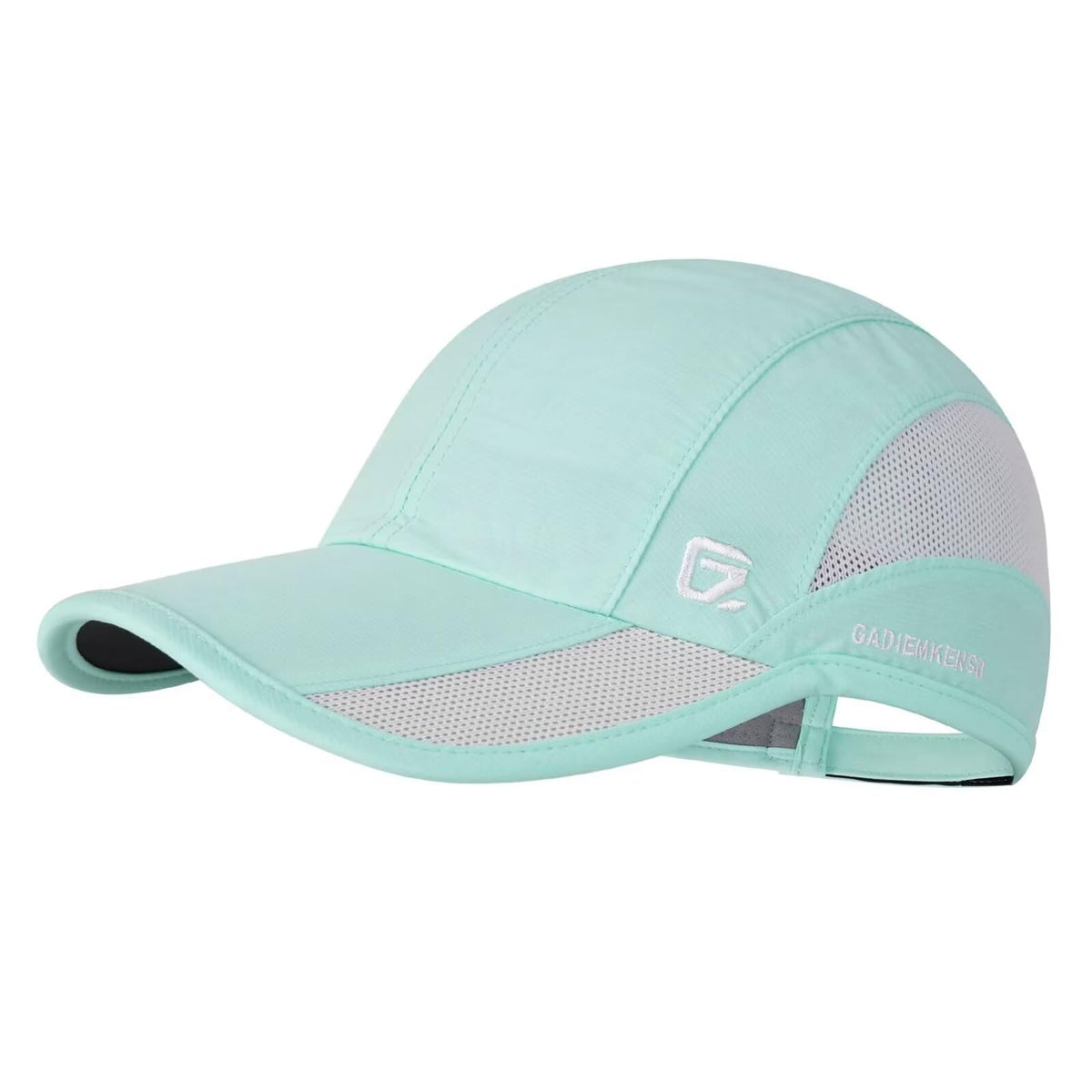 GADIEMKENSD Quick Dry Sports Hat UPF50+ Lightweight Breathable Soft Outdoor Running Cap Women Baseball Caps (Mint Green, L)