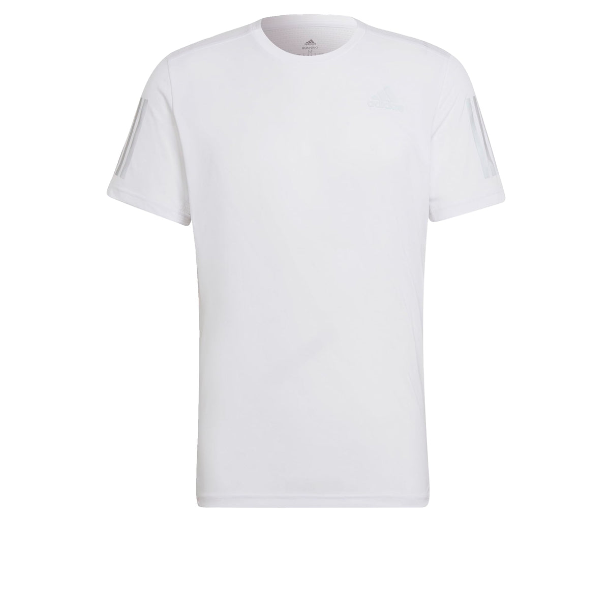 adidas Men's Own the Run Tee, White / Reflective Silver, XL