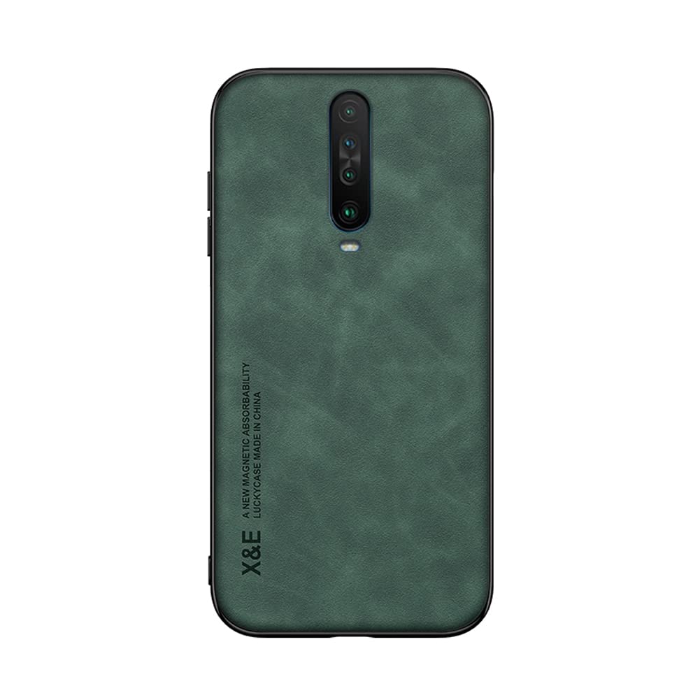 Kepuch Silklike Case for Redmi K30/K30i/Poco X2 - Cover Bumper Built-in Metal Plate for Redmi K30/K30i/Poco X2 - Green