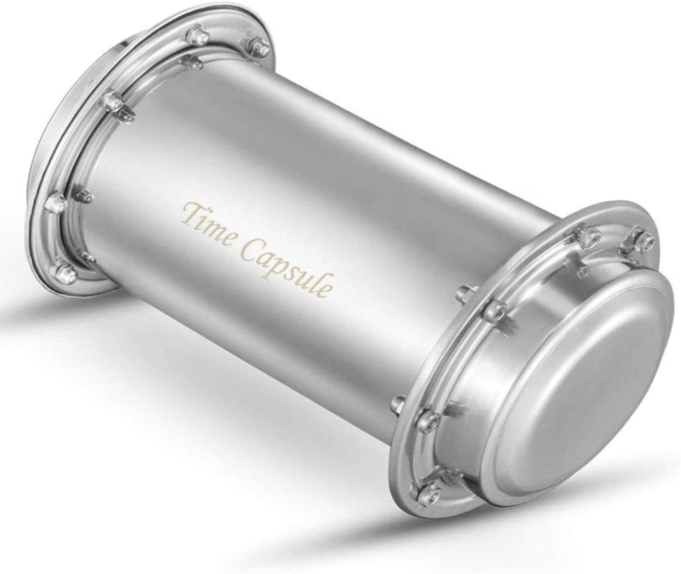 Time Capsule Stainless Steel Waterproof Container (10.2 Inch)