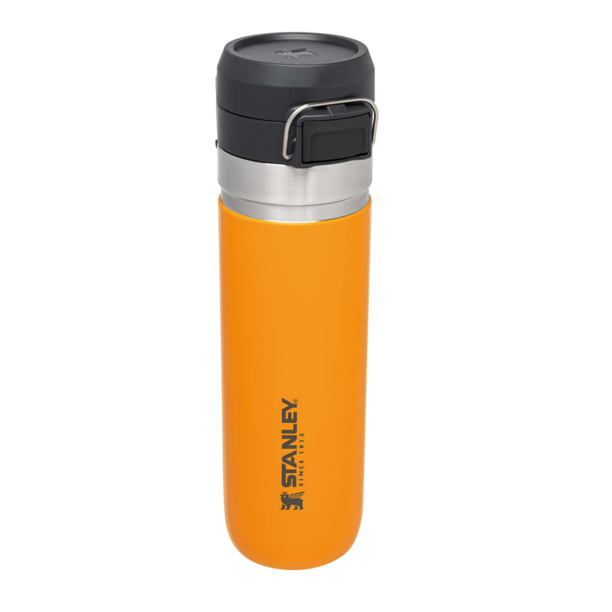 Stanley Quick Flip Stainless Steel Water Bottle 0.71L - Keeps Cold For 12 Hours - Leakproof - BPA-Free Thermal Flask - Dishwasher Safe - Cup Holder Compatible - Saffron