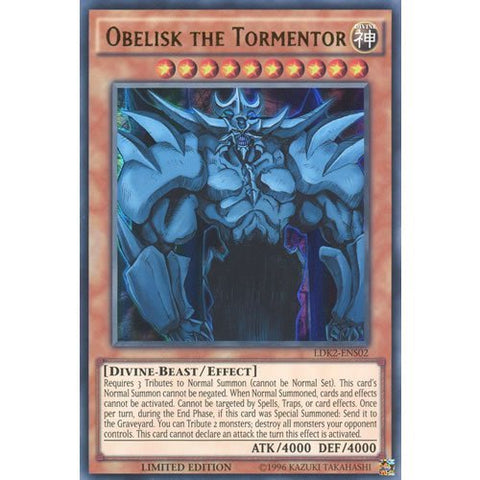 Deckboosters YuGiOh : LDK2-ENS02 Limited Ed Obelisk The Tormentor Ultra Rare Card - ( Yu-Gi-Oh! Single Card)
