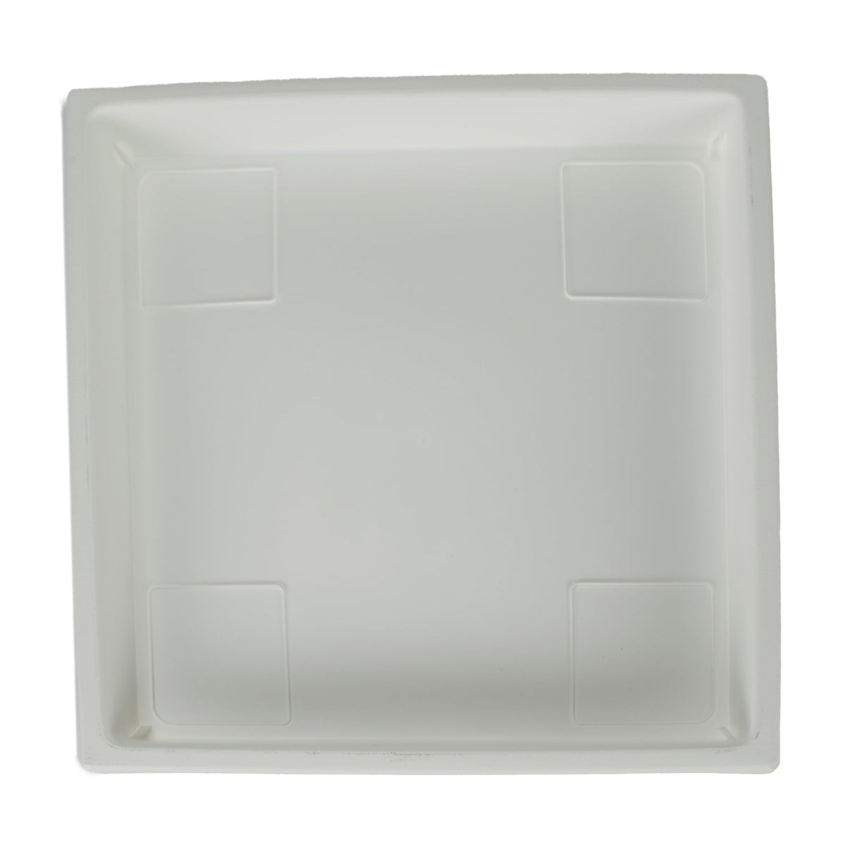 The HC Companies Square Saucer, White, 14"