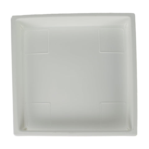 The HC Companies Square Saucer, White, 14"