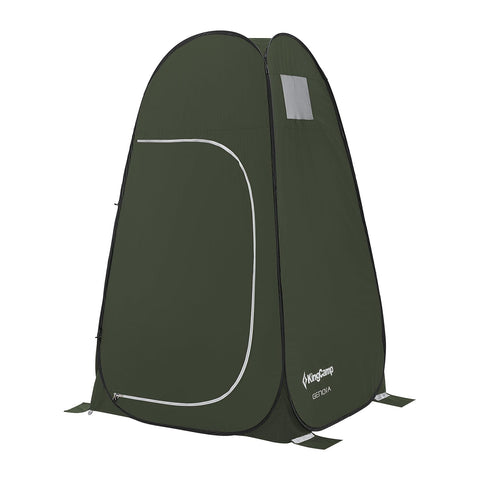 KingCamp Portable Shower Tents for Camping, Pop Up Privacy Tent Outdoor, Instant Bathroom Tent with Carry Bag, Water Resistant, Windproof Changing Tent, Beach, Camping, Hiking, RV, Green