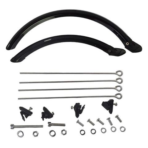 lahomia Durable Folding Bike Mud Guard 14'' 20'' Wheel Bicycle V-Brake Front Rear Mudguard Set Accessories - 20 Inch
