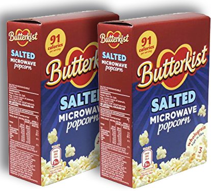 Butterkist Salted Microwave Popcorn Pack of 2 ( 210g box x 2 ) 6 Sachets in total
