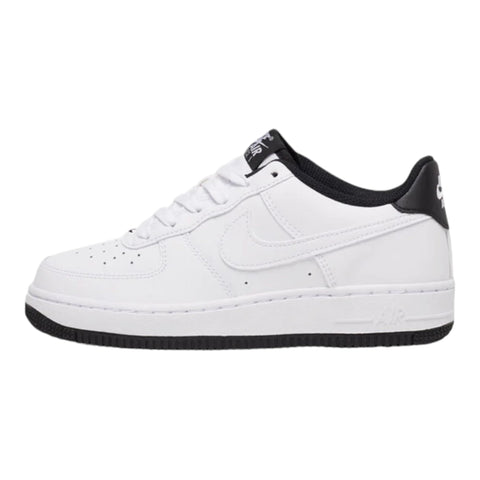 Nike Youth Air Force 1 Grade School White/White-Black DV1331-100 6.5Y, 6.5 Big Kid