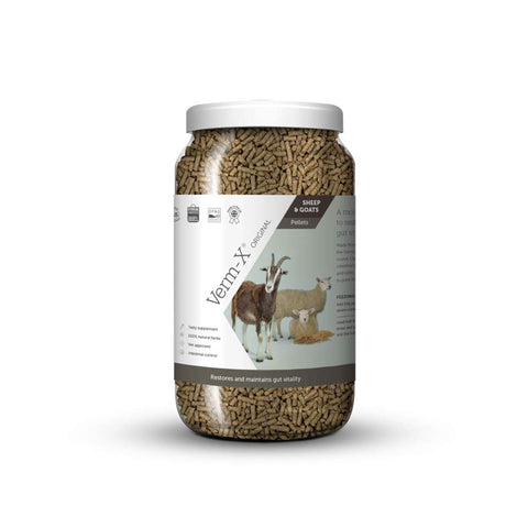 Verm-X Original All Natural Pellets for Sheep and Goats. Approved for Use on Organic Farms. Supports?Intestinal Hygiene. Vet Approved. Maintains Gut Vitality. Wormwood Free Recipe.