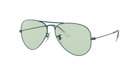 Ray-Ban Rb3025 Classic Polarized Aviator Sunglasses, Petroleum/Photochromic Evolve Green/Blue, 62 mm