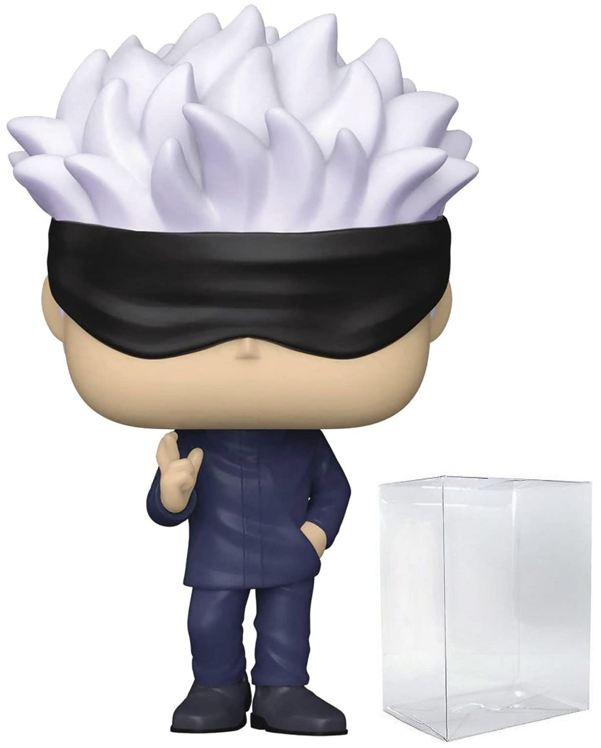 POP Jujutsu Kaisen - Satoru Gojo Funko Vinyl Figure (Bundled with Compatible Box Protector Case), Multicolor, 3.75 inches