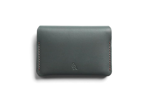 Bellroy Under Cover (slimline leather card wallet/holder with card storage, quick access slot, plus space for folded bills) - Everglade