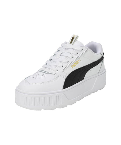 PUMA Women's Karmen Rebelle Sneaker, Puma White Puma Black, 9 US