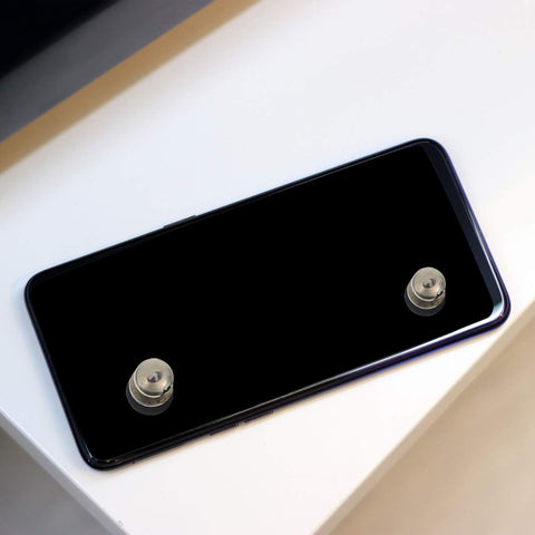 Hemobllo 2Pcs Mobile Phone Game Joystick Game Controller Metal Tablet Touch Screen Joypad Game Controller Game Trigger Press Assistant Button for Gift (Silver)