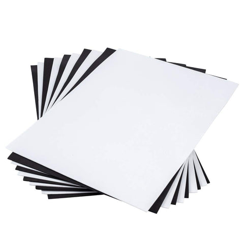 BENECREAT 20 Sheets Black and White A4 EVA Foam Sheets 8x12 Inch Foam Sheets for Crafts Scrapbooking Decorations, Thickness 2mm