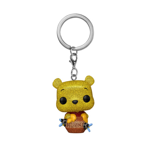 Funko POP! Keychain: Disney Winnie the Pooh - Diamond Glitter - Collectable Vinyl Mini Figure Novelty Keyring - Stocking Filler - Gift Idea - Official Merchandise - TV Fans - Minifigure