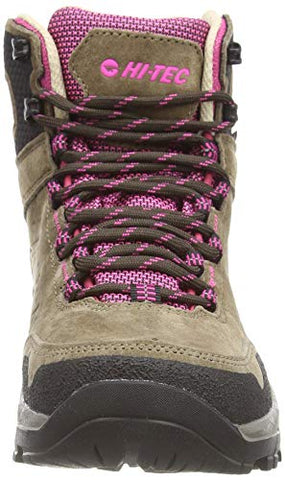 Hi-Tec Endeavour WP Womens Walking Shoe, Brown/Black/Fuschia, 6 UK