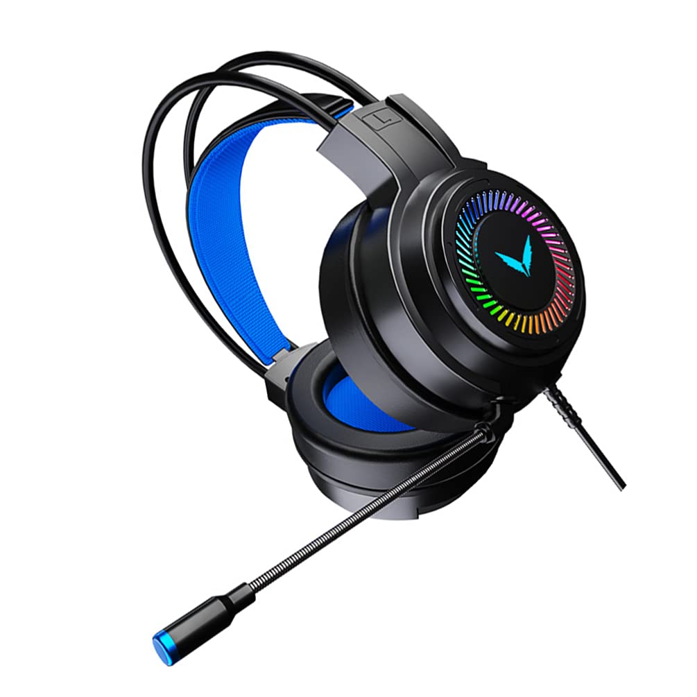 SOLUSTRE Earphone Over Ear Headphones Wired in Ear Wired Headphones Over Ear Wired Headphones Computer Headset Over-Ear Headphones Headset with Microphone Stereo Abs Ear Pads