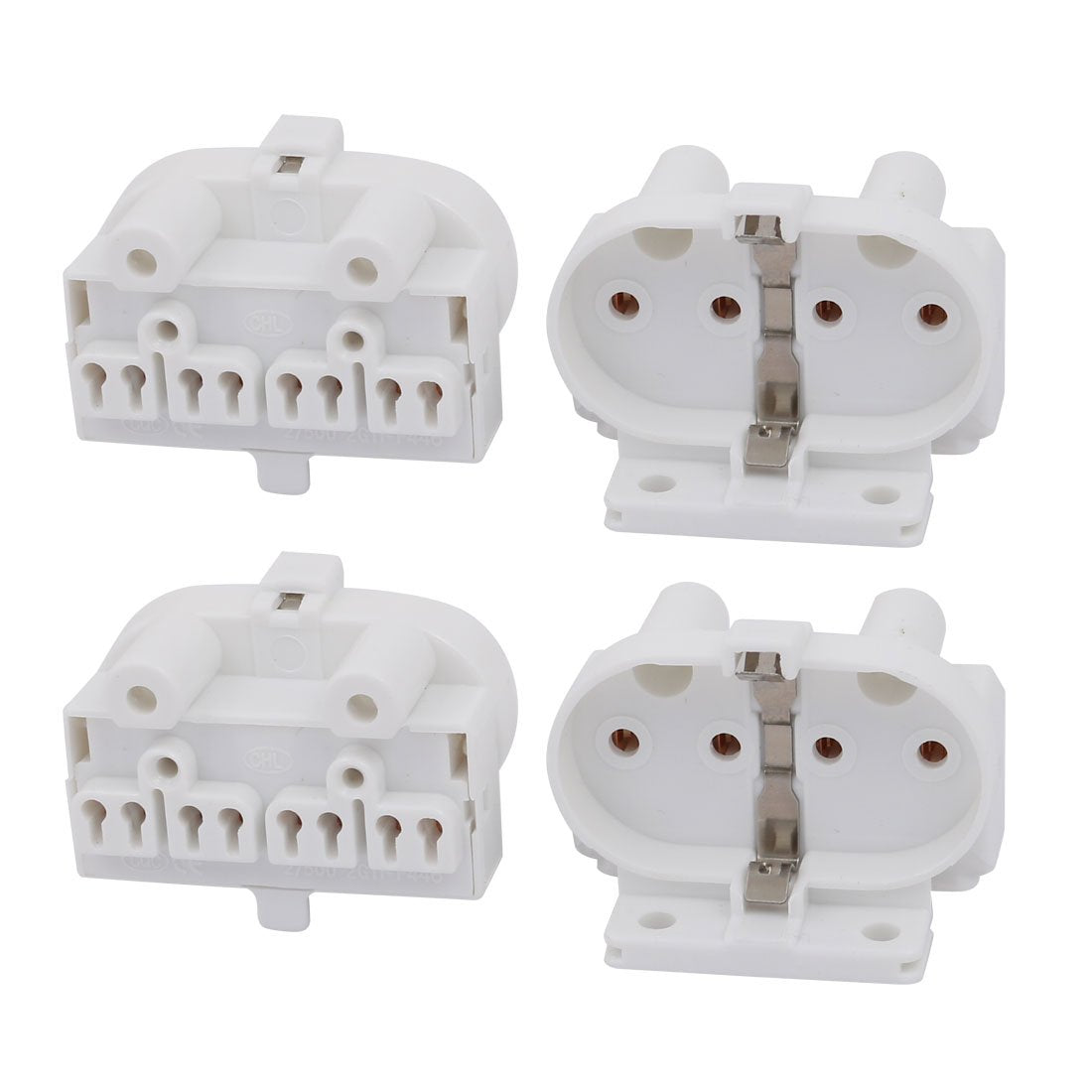 Aexit 4Pcs 2G11-F446 AC 500V 2A H Light s-ocket Base Fluorescent PL Tube Lamp Holder (d70af32a5b4353c456866ab9742f55e1)