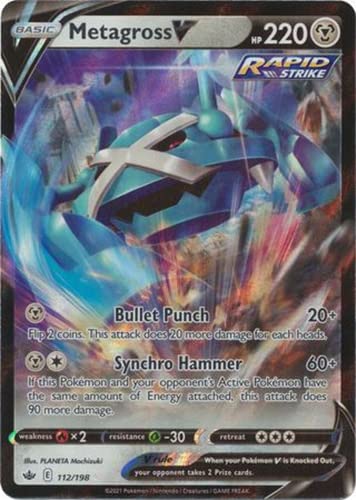 Metagross V - 112/198 - Ultra Rare - Sword & Shield - Chilling Reign