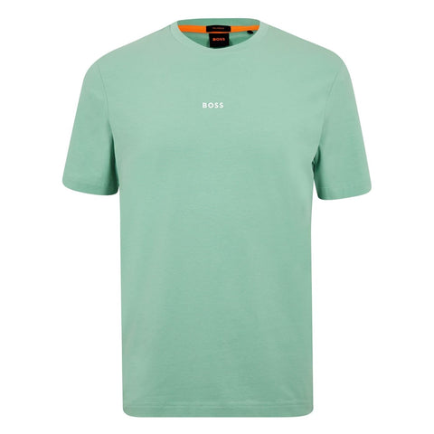 BOSS Mens TChup Logo-Print T-Shirt in Stretch Cotton