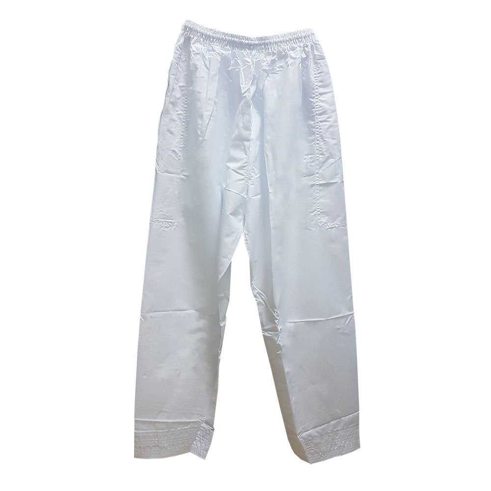 Men's Under Thobe Serwal/Pants (Thobe Pajama) - White Color (Medium)