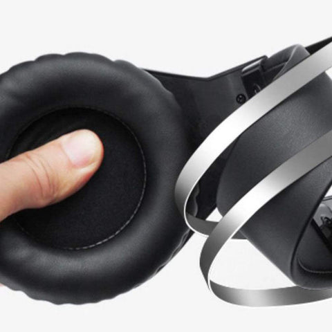 SOLUSTRE 1pc Microphone Computer Headset Headphones with mic for Kids Gaming Kids Headphones with Microphone Noise Cancelling Ear Buds Luminous Game Headset Child bass Metal with Lights