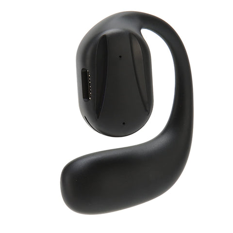 Haofy Open Ear Earbuds, Noise Reduction Ergonomic Left Ear Black Open Ear Wireless Headphones for Sports for Office