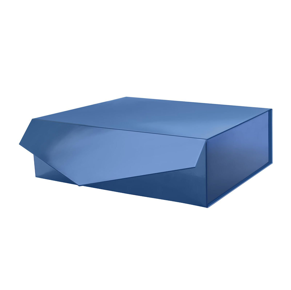 PACKHOME Gift Box 13.5x9x4.1 Inches, Large Gift Box with Lid, Groomsman Box, Sturdy Gift Box, Collapsible Gift Box with Magnetic Closure (Glossy Navy)