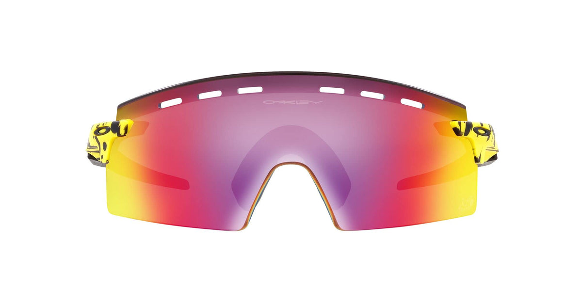 Oakley Men's OO9235 Encoder Strike Vented Rectangular Sunglasses, TDF Splatter/Prizm Road, 39 mm