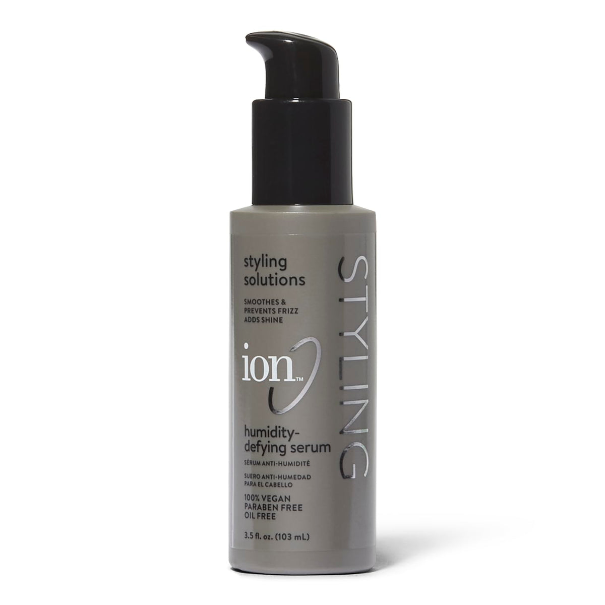 ion Humidity Defying Serum, Paraben-Free, Vegan, Anti-Frizz, Smoothing, Oil-Free, Thermal Heat Protectant