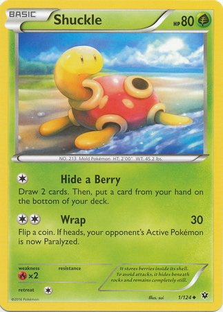 Pokemon - Shuckle (1/124) - XY Fates Collide