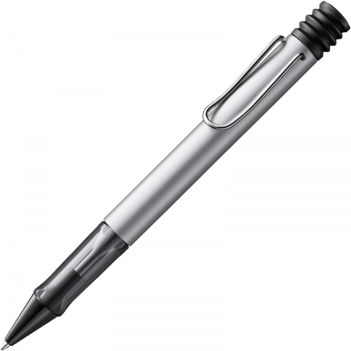 Lamy AL-star 225 Lightweight Ballpoint Pen Aluminium in White/Silver with Ergonomic Handle and Self-Springing Metal Clip, Includes M 16 M Large Refill