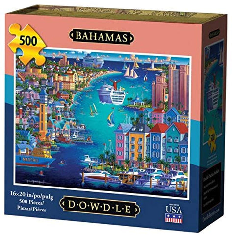 Bahamas Jigsaw Puzzle - 500 Piece, by Dowdle Folk Art, 16" x 20"