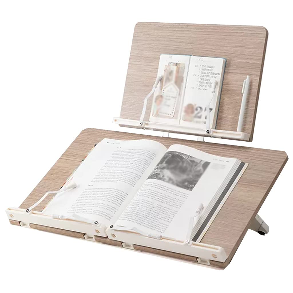 Book Stand For Reading Large Double-Layer Student Book Holder Portable Stand, Adjustable Angle Height Reading Hands-Free Bookstand For Textbook Music Laptop IPad