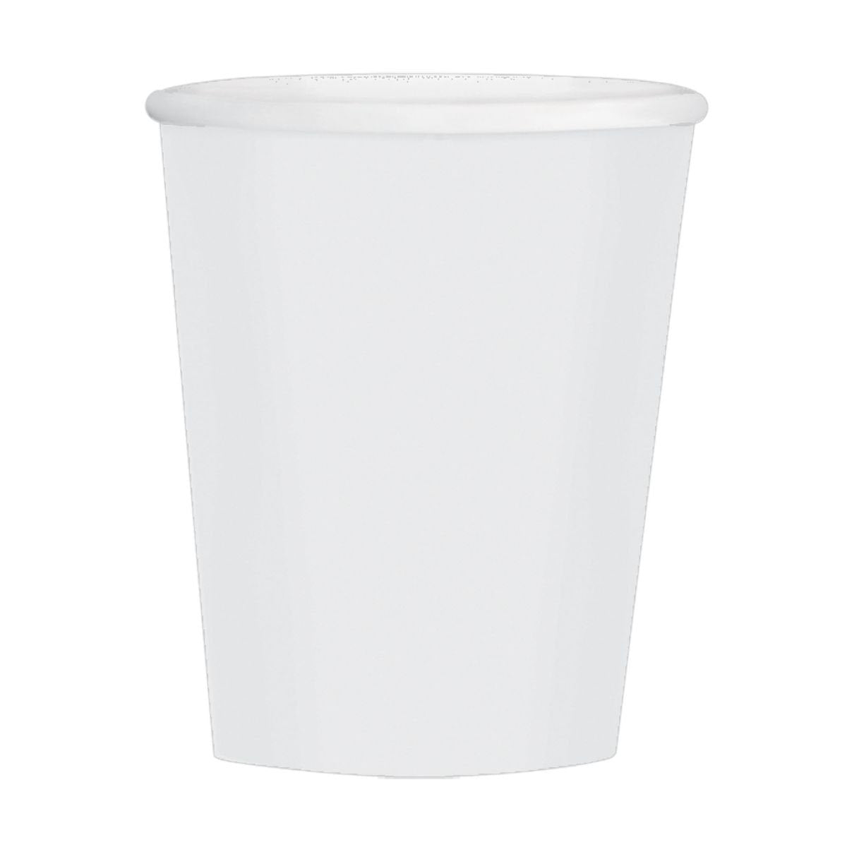 Vibrant Frosty White Paper Cups (Pack of 50) - 12 oz. - Perfect for Parties, Gatherings, Picnics & Home Use