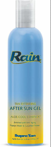 Supre RAIN Tan Extending After Sun Gel w/ Aloe Cool Complex - Soothes and Cools Sun-Burned Skin, Enriched with ANti-Aging Ingredients