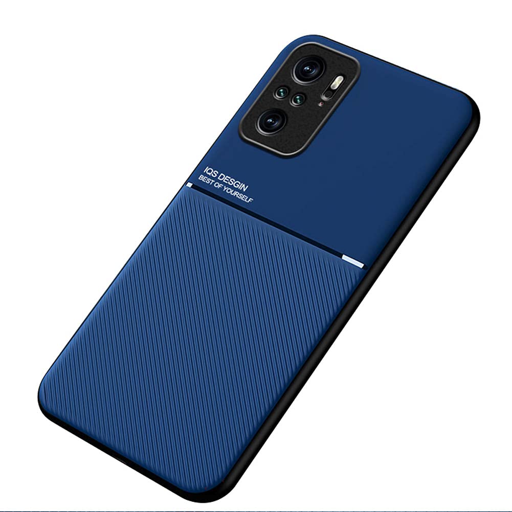 Kepuch Mowen Case Cover Bumper Built-in Metal Plate for Xiaomi Redmi Note 10 4G/Xiaomi Redmi Note 10S - Blue