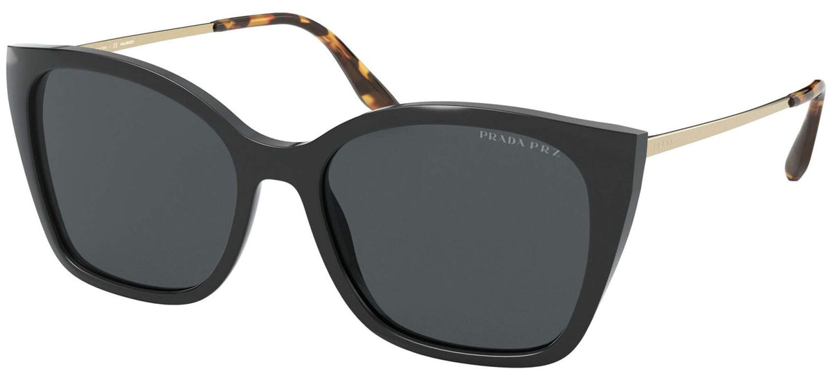 Prada PR 12XS Women's Sunglasses Black/Polar Dark Grey 54