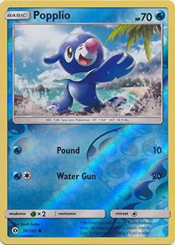 Pokemon - Popplio - 39/149 - Common - Reverse Holo