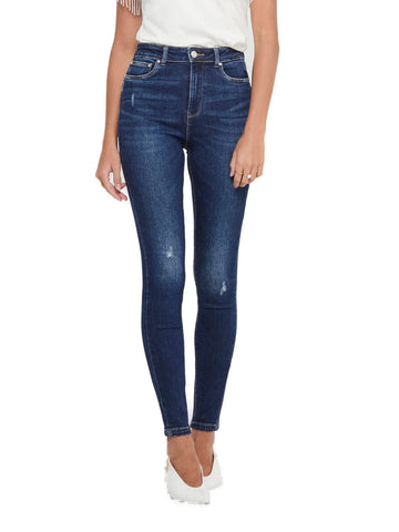 ONLY Women's ONLMILA Life HW SK ANK BJ374 NOOS Pants, Dark Denim Blue, 28W x 30L