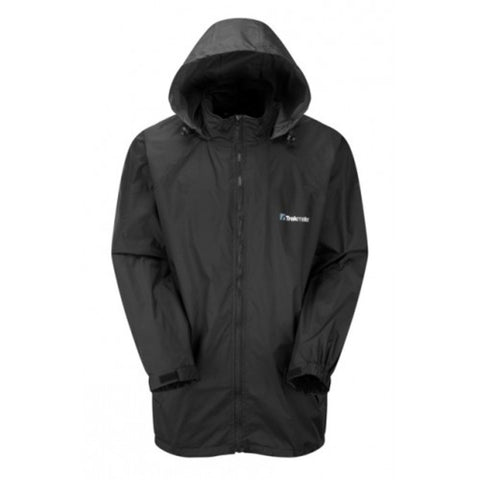 TREKMATES Waterproof Wind Jacket Unisex Black Medium