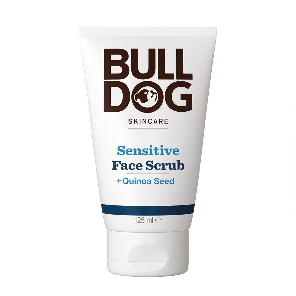 BULLDOG SKINCARE - Sensitive Face Scrub For Men Exfoliating Quinoa Seed Scrub 125 ml