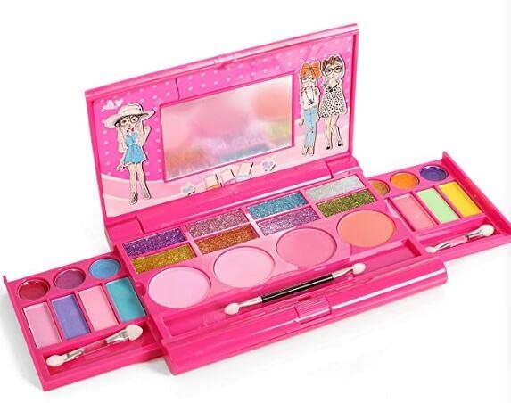 Ampersand Shops Kids All in One Princess Girl's Deluxe Makeup Palette with Mirror