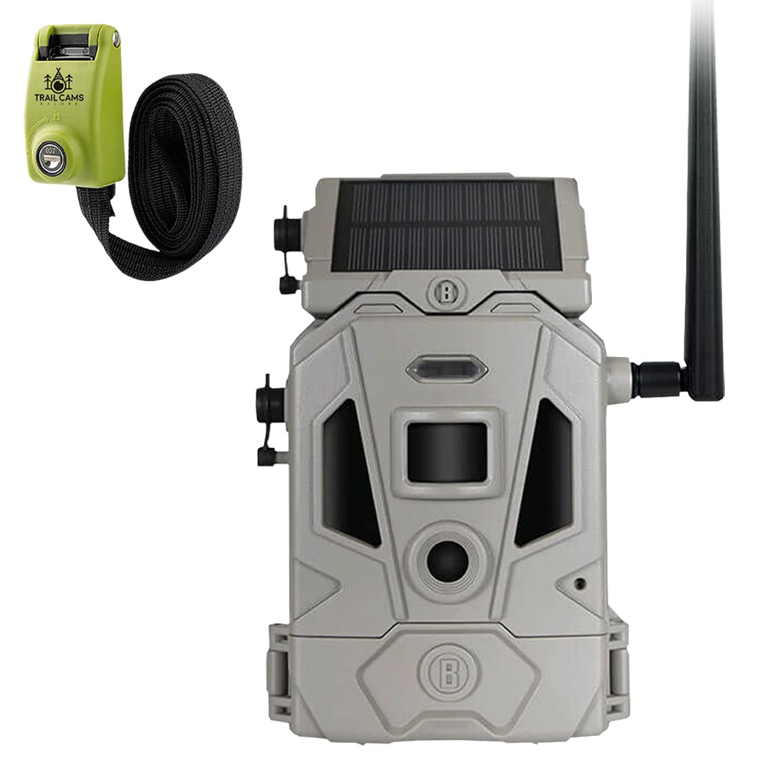 Bushnell CelluCORE 20 Solar Trail Camera, Low Glow Hunting Game Camera with Detachable Solar Panel with Bundle Options (Strap)