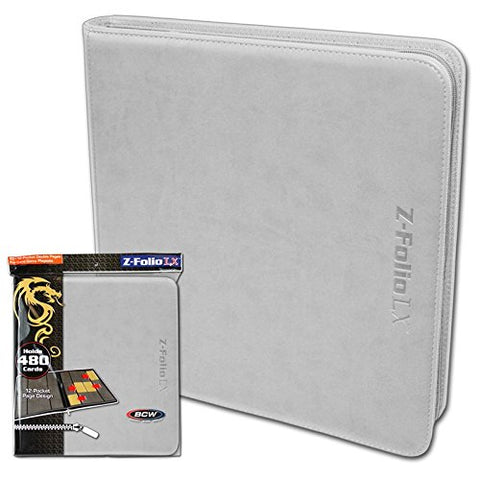 BCW Supplies 12-Pocket Z-Folio LX Trading Card Albums, White