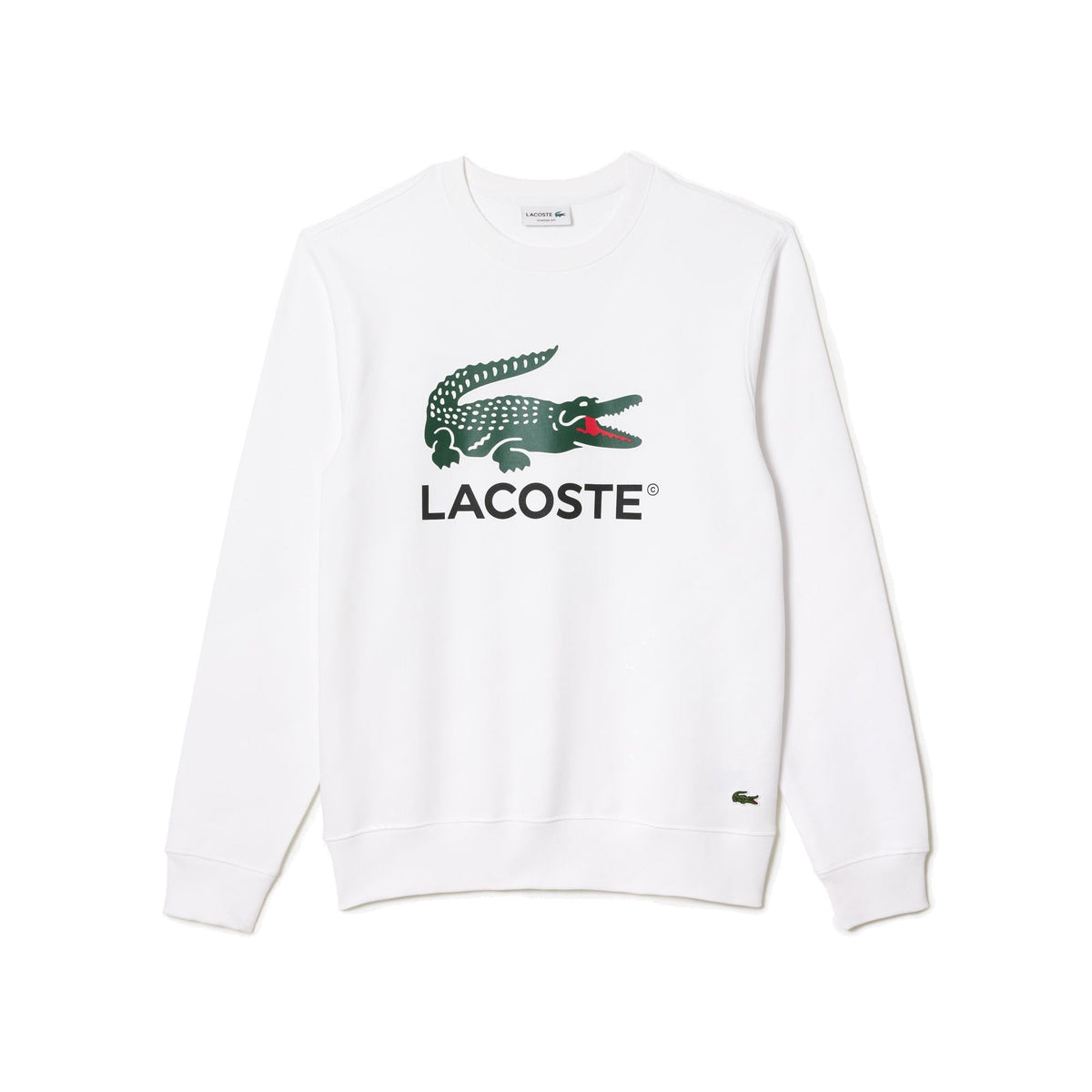 Lacoste Men's SH1281 Sweatshirt, White, XL